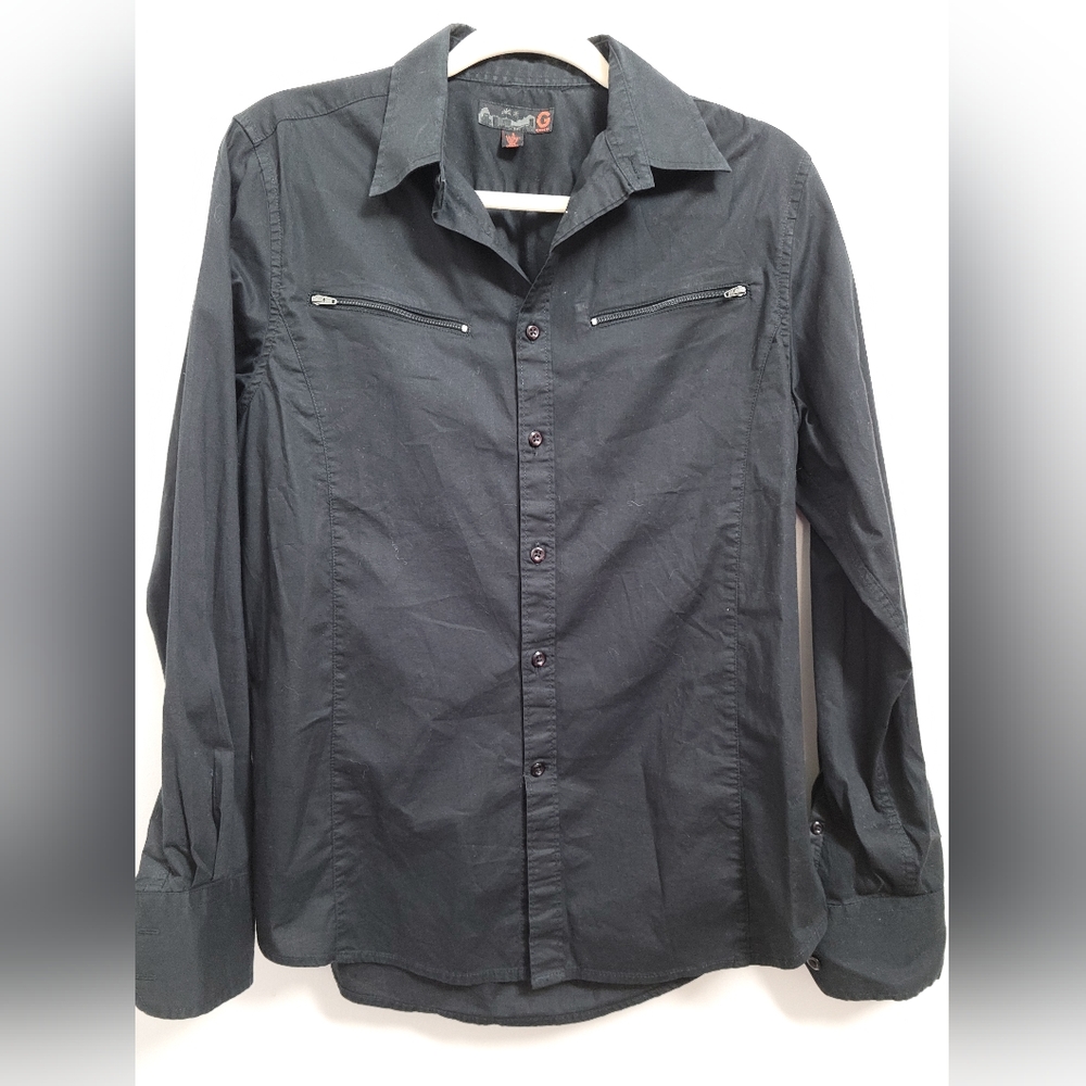 G by Guess Black Men's Shirt Size Small
